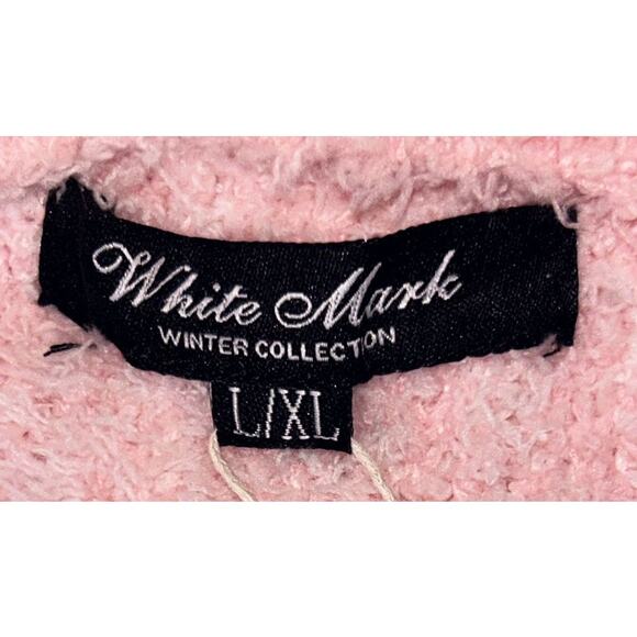 White Mark Women's Long Sleeve Star Hooded Fleece Cardigan L/XL - Picture 5 of 8